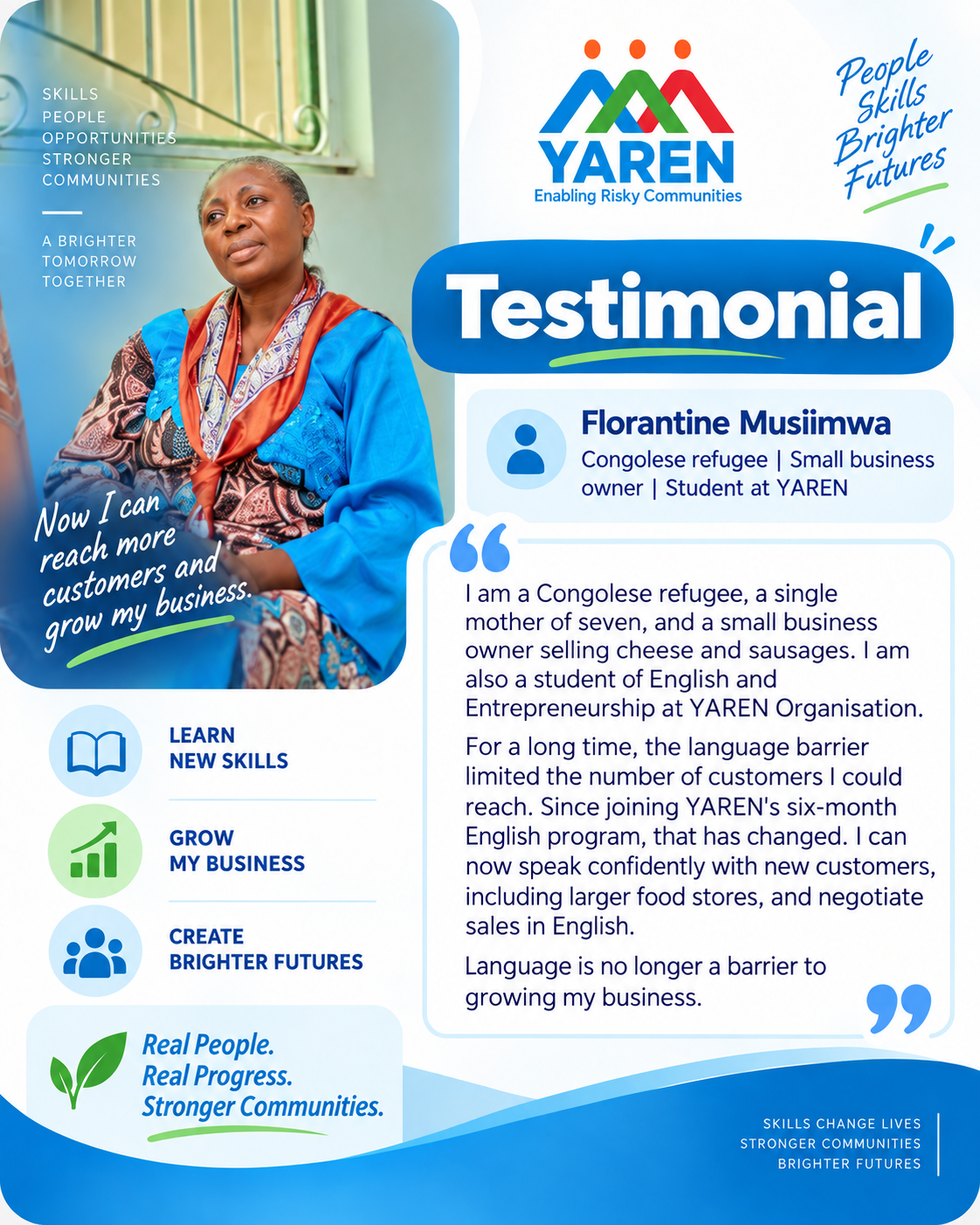 Florantine Musiimwa's YAREN testimonial